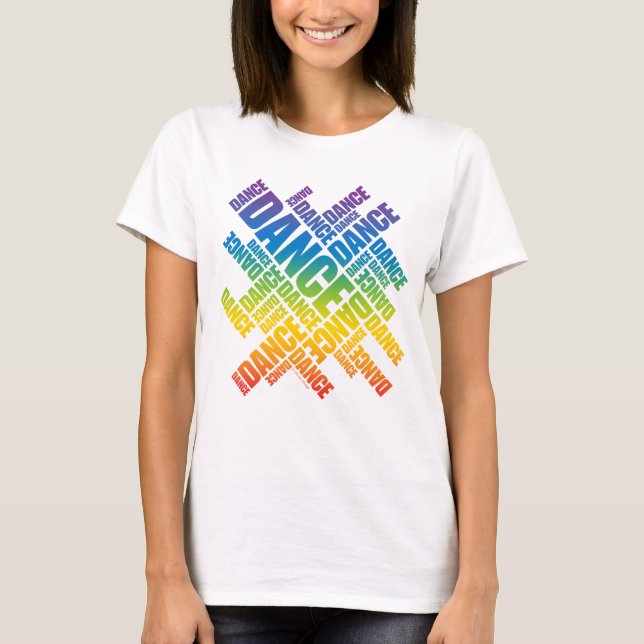 Typographic Dance (Spectrum) T-Shirt (Front)