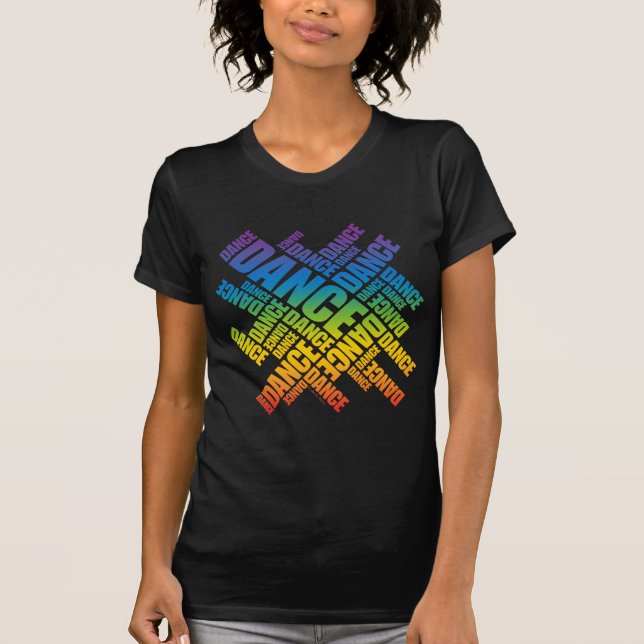 Typographic Dance (Spectrum) T-Shirt (Front)