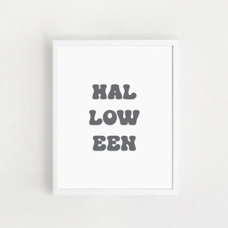 Typographic Halloween Poster