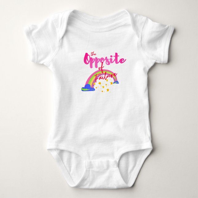 Typographic motivational Baby Bodysuit (Front)