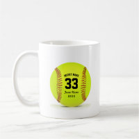 Typographic Softball Thermal Tumbler