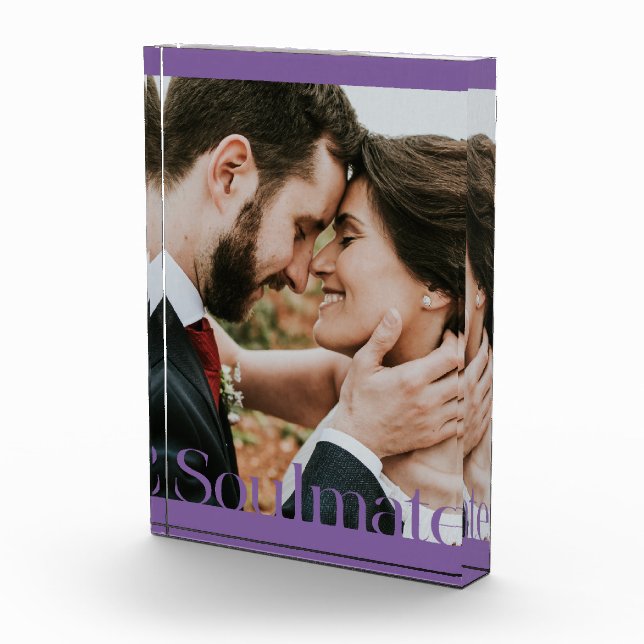 Typographic Soulmate Frame Design Photo Block (Right)