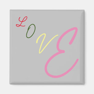 Typographical Love Magnet