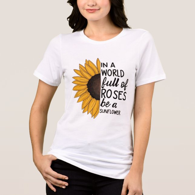 Typographie  Tri-Blend shirt (Front)