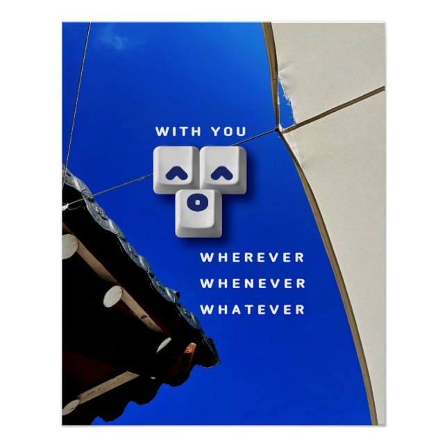 typography_1_with you_1 glossy poster (Front)