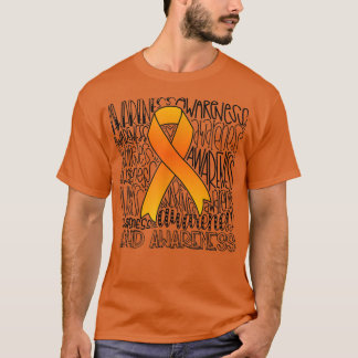 Typography ADHD Awareness Men Women ADHA Awareness T-Shirt