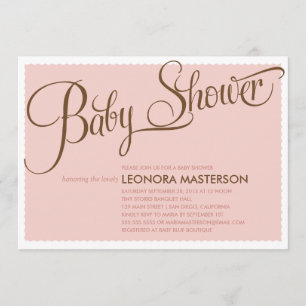 TYPOGRAPHY BABY    BABY SHOWER INVITATION