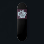 Typography Black Skateboard<br><div class="desc">A rich deep blue and black skateboard with a cool typography design of the four elements: air,  water,  earth,  fire. How ancient cultures describe cosmology.</div>