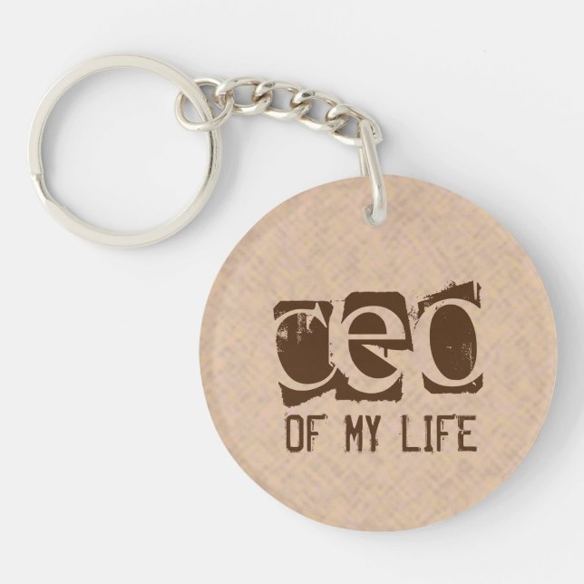 Typography CEO of My Life Key Ring (Front)