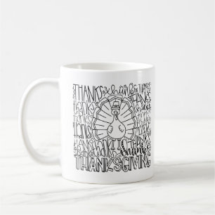 Typography Costume Gobble Turkey Thanksgiving T-Sh Coffee Mug