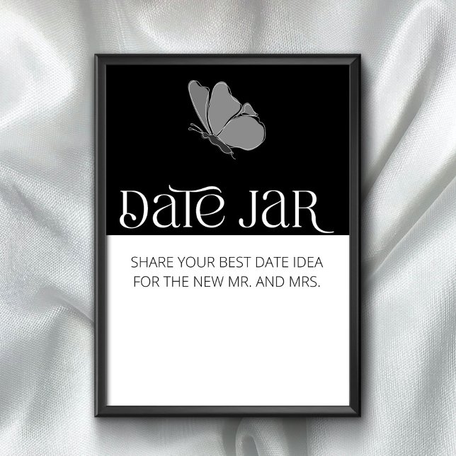 Typography date night ideas. Date jar bridal game Poster (Creator Uploaded)