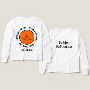 Typography Family Matching Sister Happy Halloween