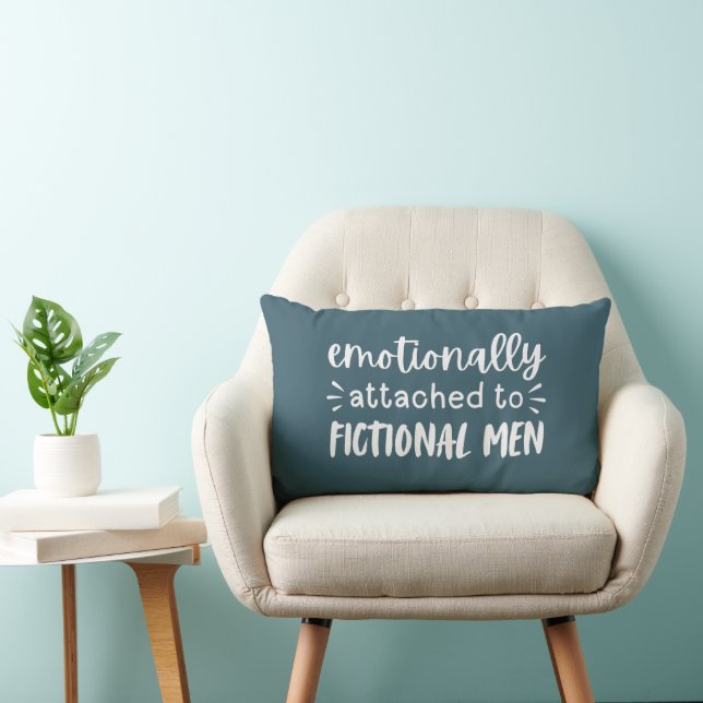 Typography Funny Book Lover Saying Reader's Lumbar Cushion (Chair)