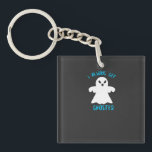 Typography Funny Ghosted Halloween T-Shirt Design Key Ring<br><div class="desc">Get spooky and relatable with this “I Always Get Ghosted” tee! Featuring a bold white ghost with playful text on a deep purple background, it’s perfect for Halloween vibes and anyone with a great sense of humour. Ideal for introverts, ghosting survivors, or spooky season fans. Cute, funny, and painfully real....</div>