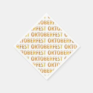 Typography German Beer Festival Oktoberfest Napkin