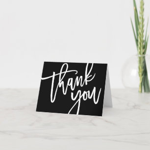 Typography, Lettering, Bridal Shower, Wedding Thank You Card