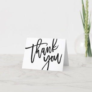 Typography, Lettering, Bridal Shower, Wedding Thank You Card