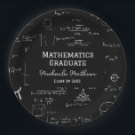 Typography Mathematics Class of 2023 Graduation Paper Plate<br><div class="desc">Great black and white math graduation paper plates for your celebration. Illustrated and designed by Patricia Alvarez.</div>
