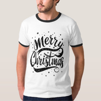 Typography Merry Christmas T-Shirt