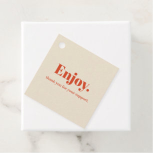 Typography Minimalist Hang Tag Design