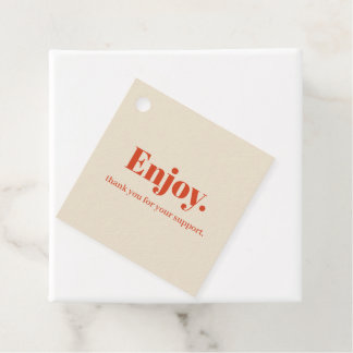 Typography Minimalist Hang Tag Design
