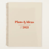 Typography Minimalist Planner Design