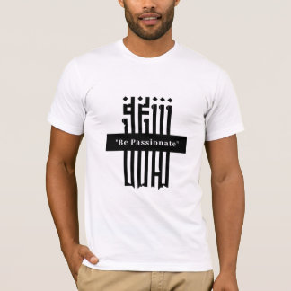Typography Minimalist White T-Shirt Tri-Blend