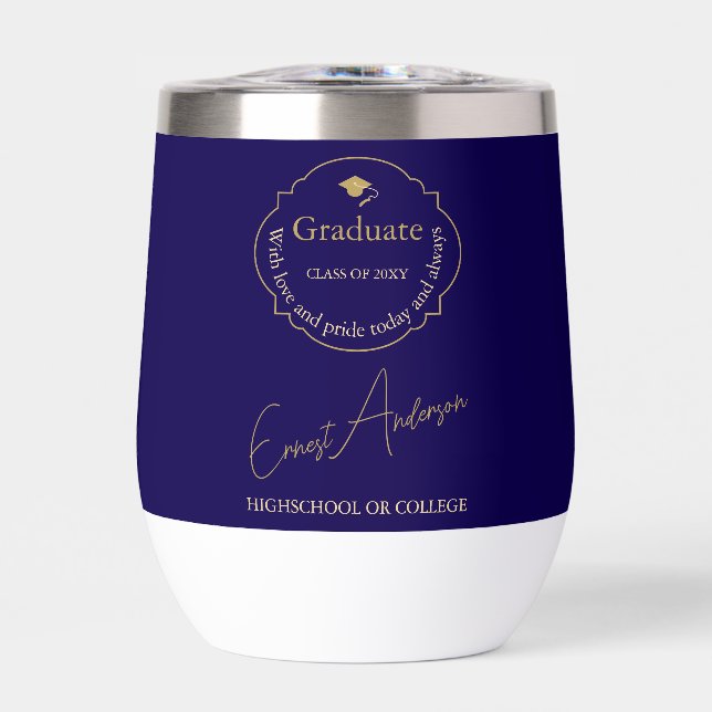 Typography Modern Elegant Grad Graduate Graduation (Front)