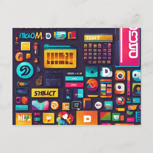 Typography Mov: Wear Your Words Postcard (Front)