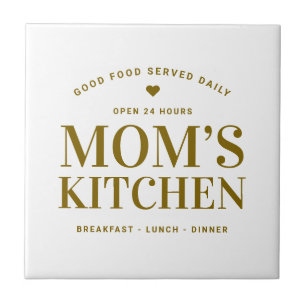 Typography Mum’s Kitchen Custom Tile