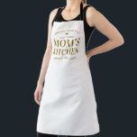 Typography Mum’s Kitchen Open 24 Hours Custom Apron<br><div class="desc">Typography Mum’s Kitchen Open 24 Hours Custom Apron</div>