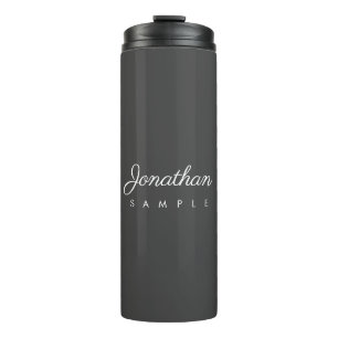 Typography Name Elegant Modern Minimalist Template Thermal Tumbler