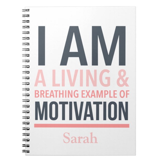 Typography Personalised Notebook (Front)