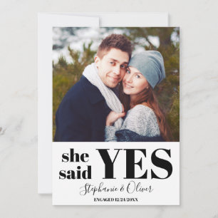  Typography Photo Engagement Announcement  