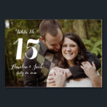 Typography Photo Wedding Table Number Card<br><div class="desc">More pretty table number cards in the Little Bayleigh Store!</div>