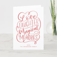 Typography Phrase | Love Laughter Magical Memories