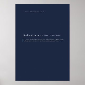 Typography poster Kitchen Nouns