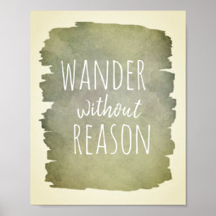 typography poster wander without reason