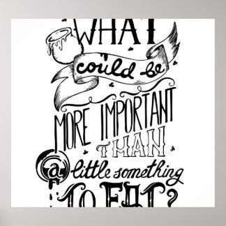 Typography poster with vintage quote.