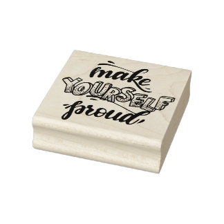 Typography Rubber Stamp