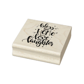 Typography Rubber Stamp