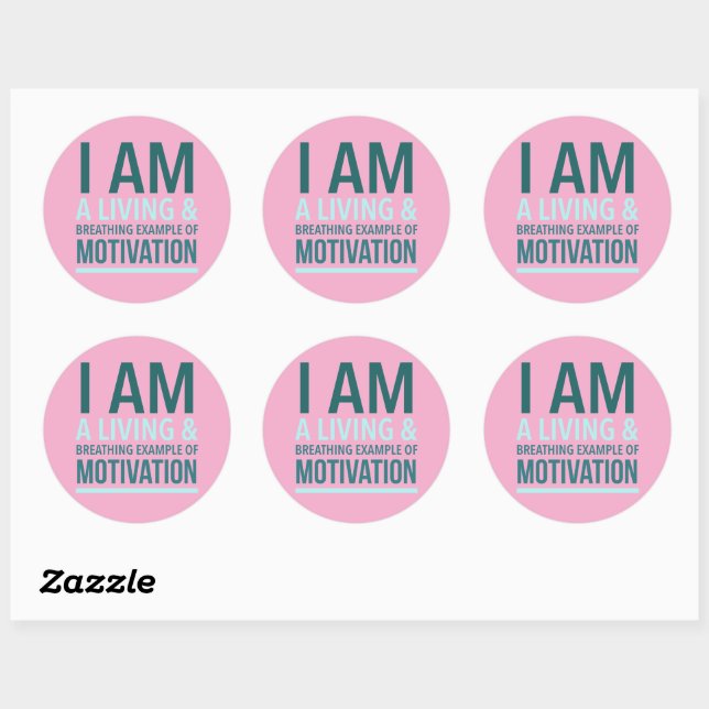 Typography Self Motivation Sticker (Sheet)