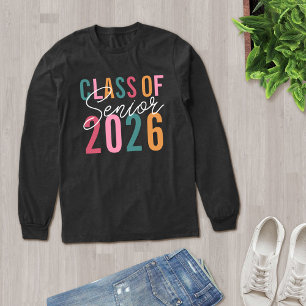 Typography Senior Class of 2026 Tri-Blend Shirt