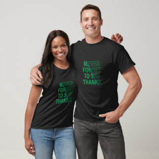 typography T shirt with message