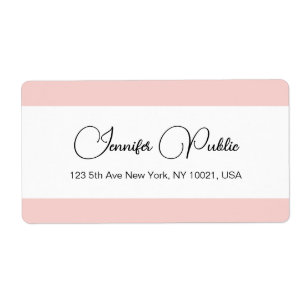 Typography Template Blush Pink White Shipping