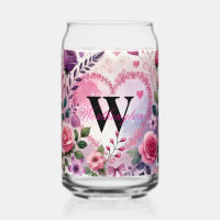 Typography text floral hearts romantic watercolor