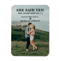 Typography Wedding Postponement Save The Date