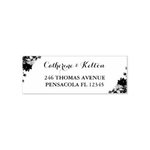 Typography Wedding Return Address Self-inking Stamp