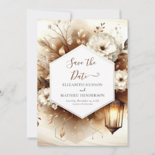 typography wood rustic wedding save the date