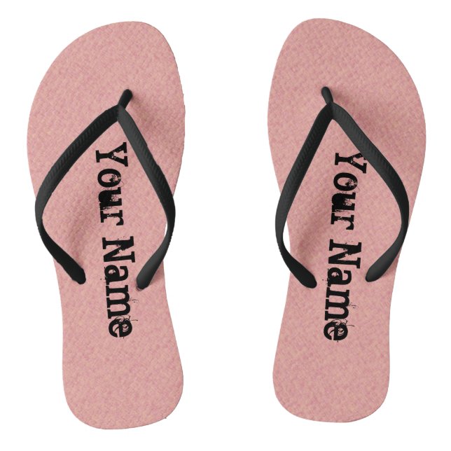 Typography Your Name on any Colour Jandals (Footbed)